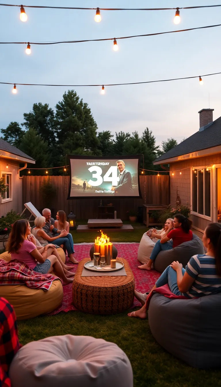 Host a Cozy Backyard Movie Night