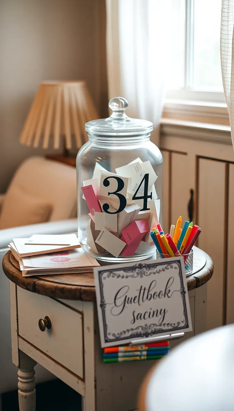 Provide a Memory Jar or Guestbook